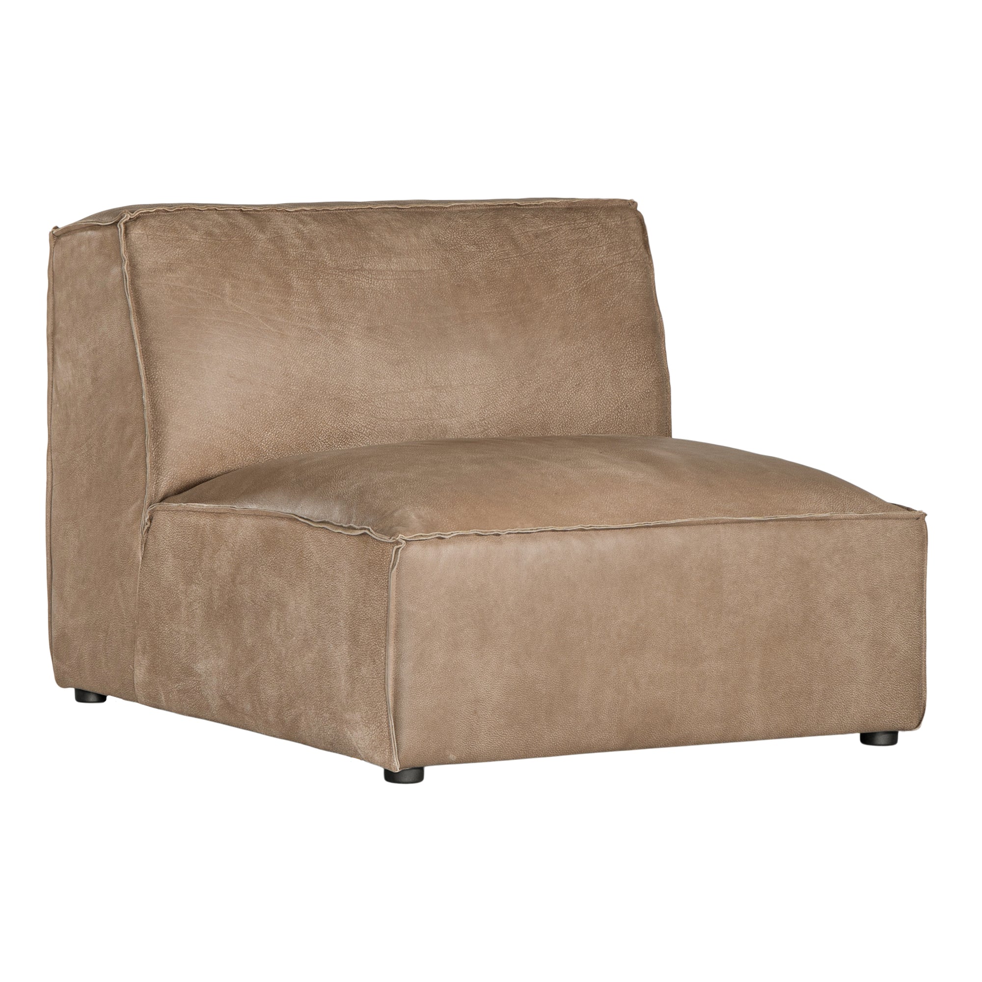 Manson Buffalo Leather Modular Sofa | Enoki Brown Uniqwa Collections