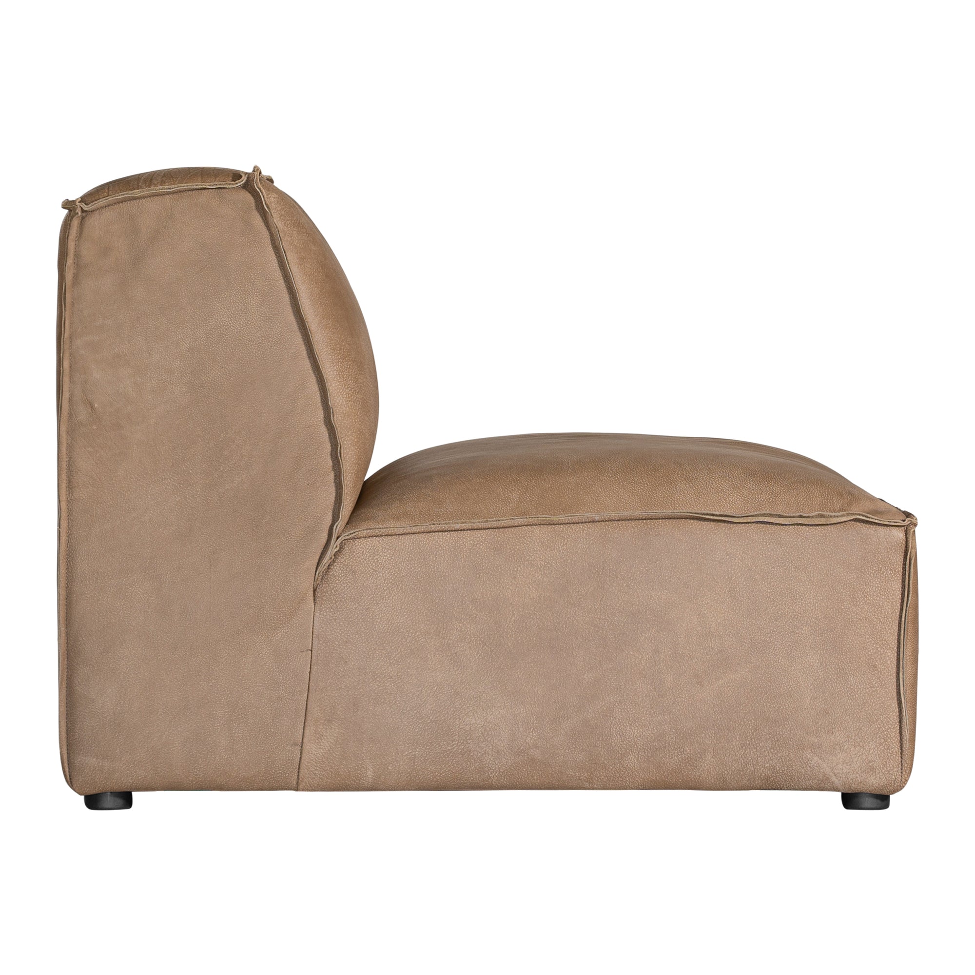 Manson Buffalo Leather Sofa | Mushroom Brown Uniqwa Collections