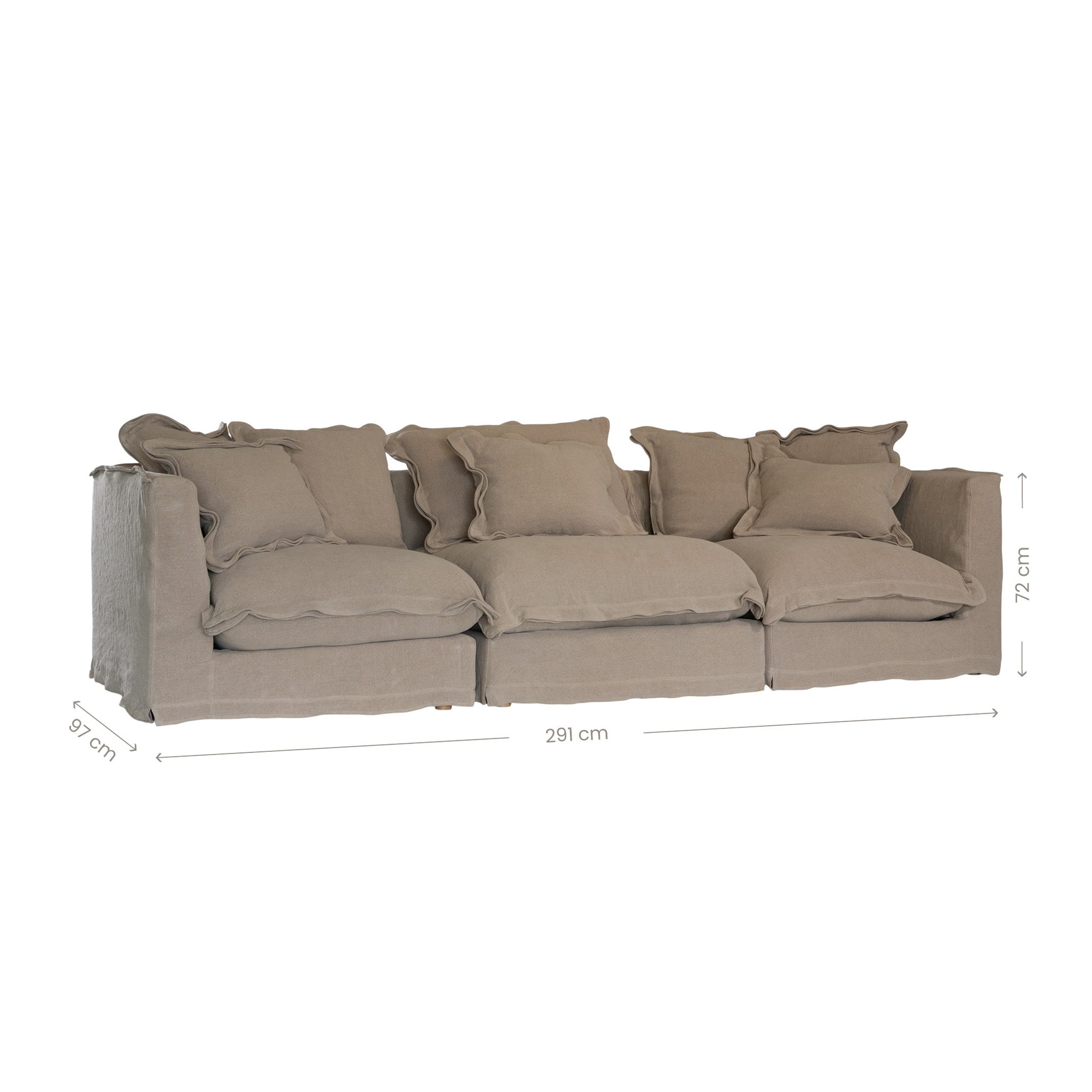 Matanza Three Seater Sofa | Earth Uniqwa Collections