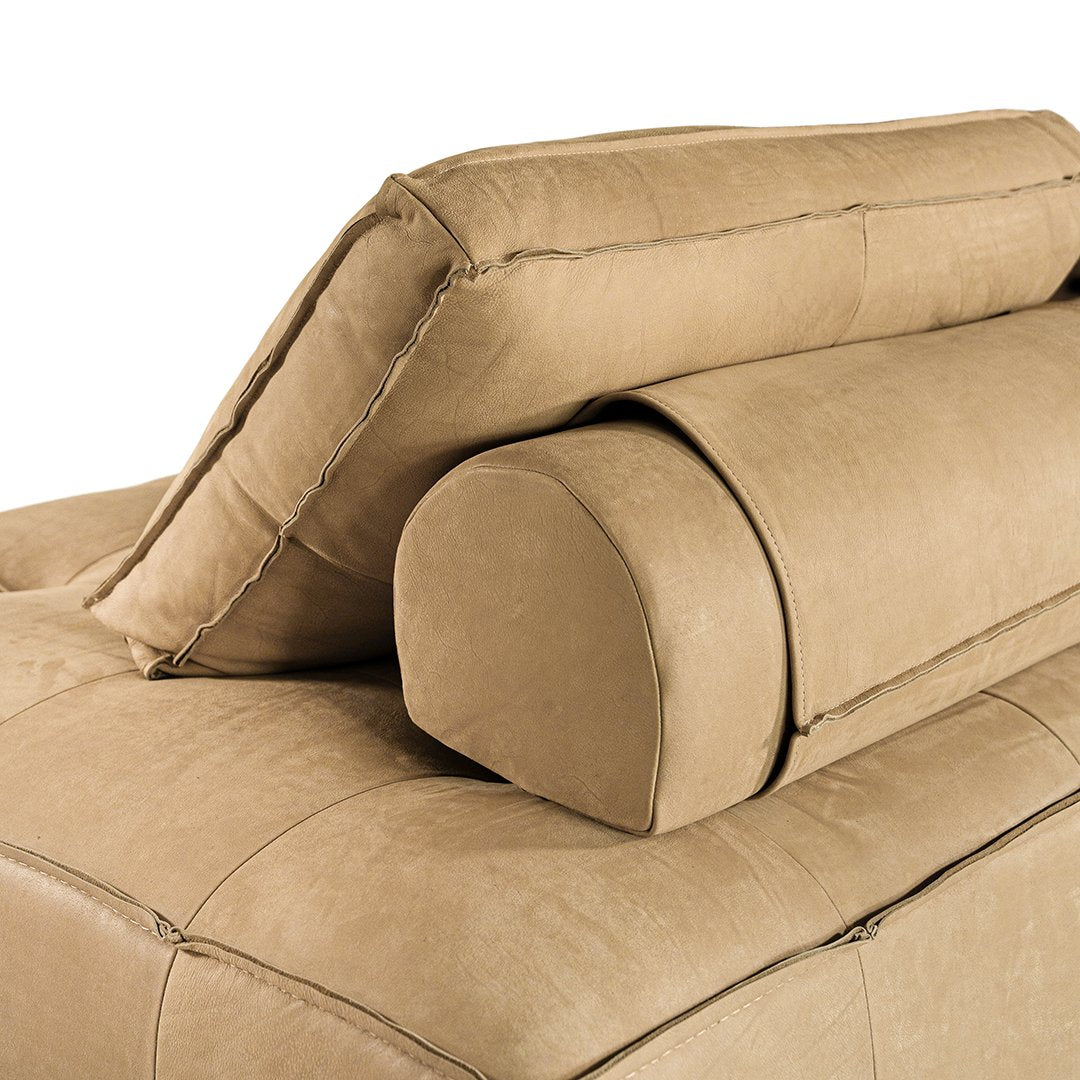 Maui Sofa | Aniline Leather | Cashew Uniqwa Collections