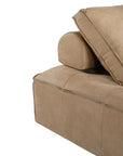 Maui Modular Sofa Aniline Leather Cashew Uniqwa Collections