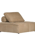 Maui Modular Sofa Aniline Leather Cashew Uniqwa Collections