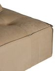 Maui Modular Sofa Aniline Leather Cashew Uniqwa Collections