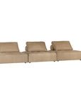 Maui Modular Sofa Aniline Leather Cashew Uniqwa Collections