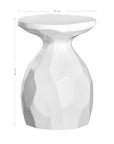 Mokolo Stool | White Resin Uniqwa Collections