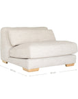 Mukuru Sofa | Single Seat | Natural Uniqwa Collections