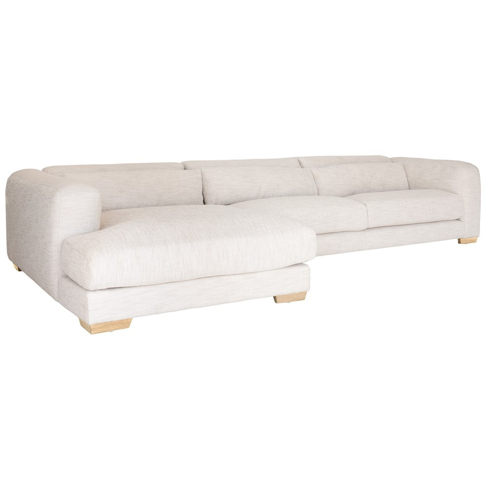 Mukuru Sofa | Left-Hand Chaise | Natural Uniqwa Collections