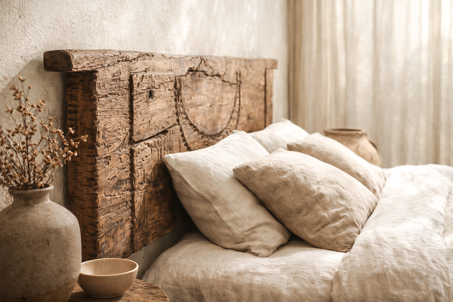 Naga Antique Granary Door | Single NC-00282 Authentic Naga Antique