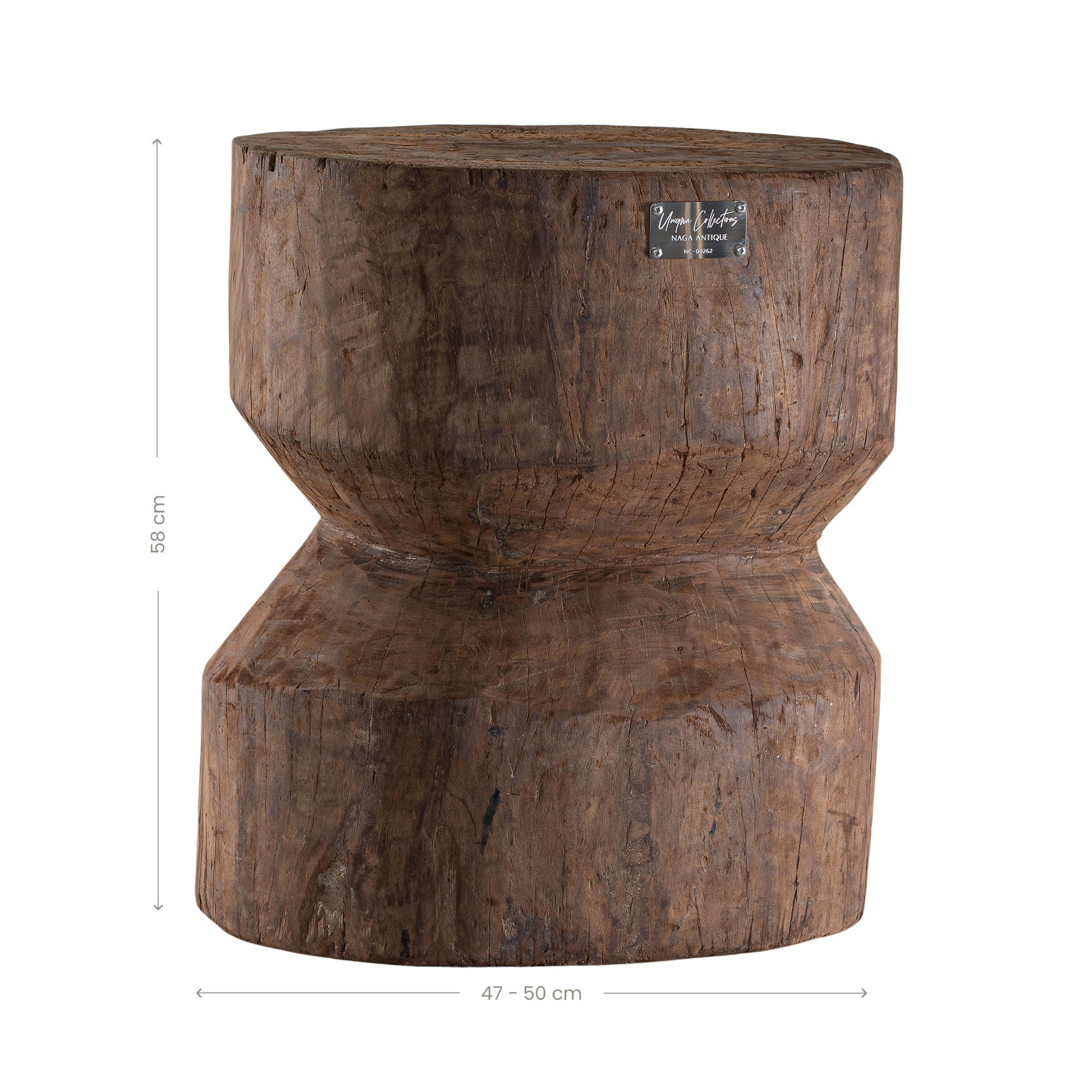 Naga Antique Round Hut Grinder NC-00262 Authentic Naga Antique