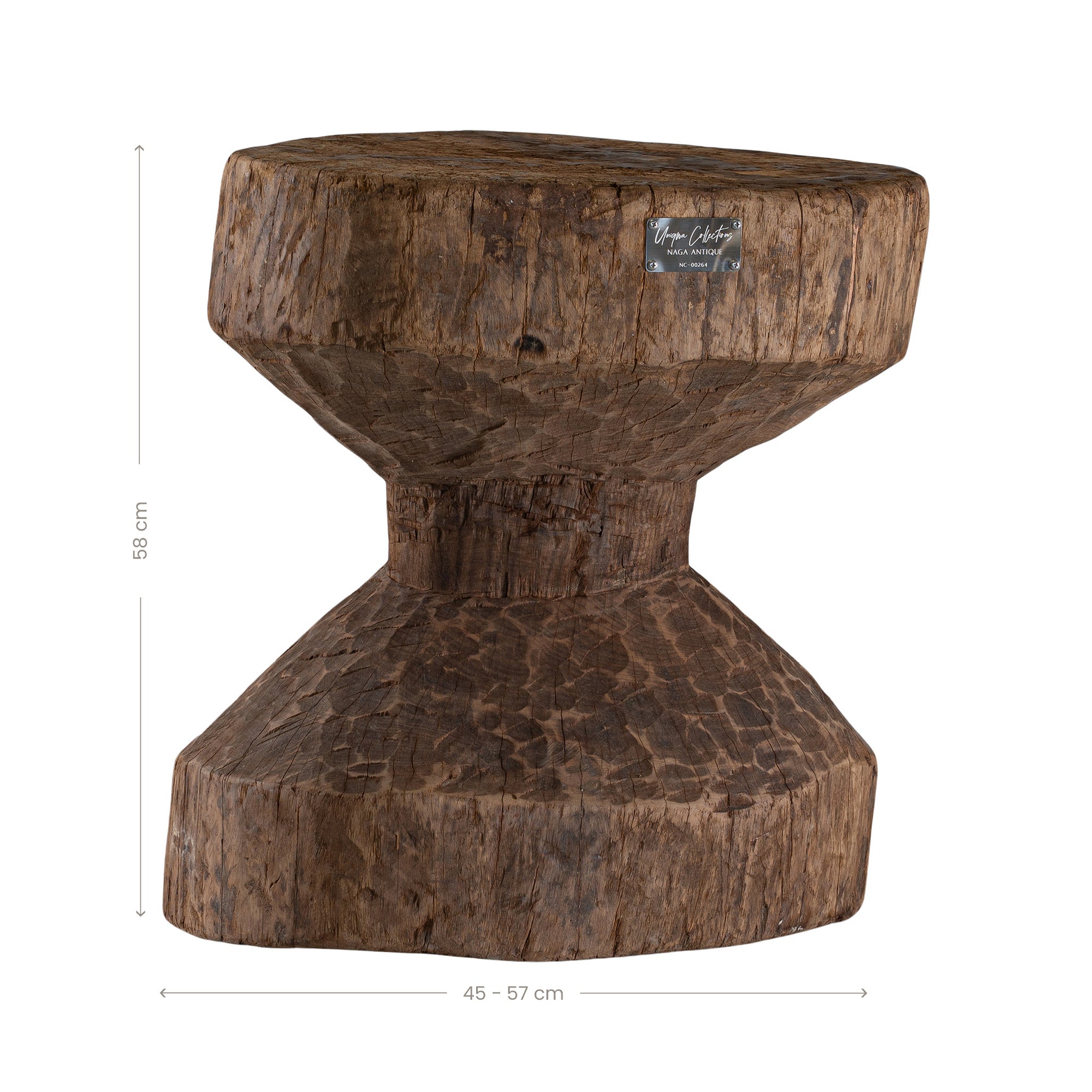 Naga Antique Round Hut Grinder NC-00264 Authentic Naga Antique