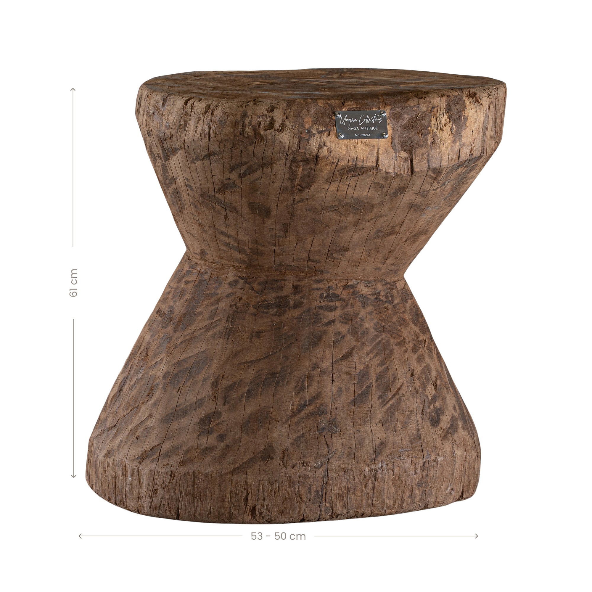 Naga Antique Round Hut Grinder NC-00267 Authentic Naga Antique