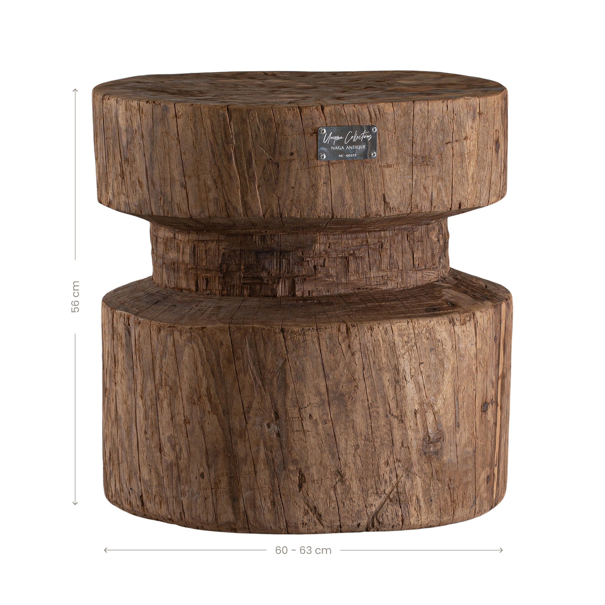 Naga Antique Round Hut Grinder NC-00273 Authentic Naga Antique