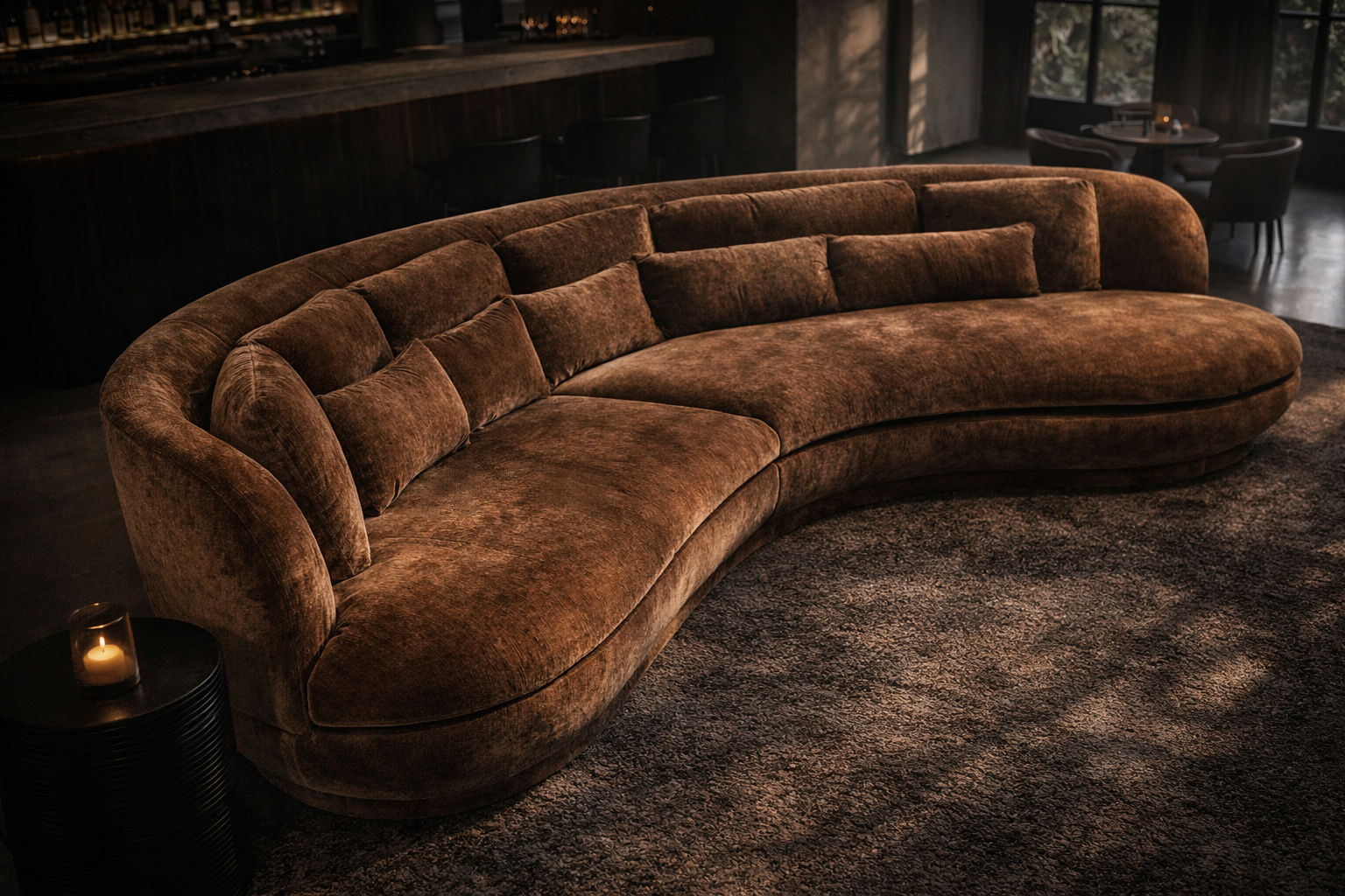 Nesta Sculptural Sofa | Bronze Uniqwa Collections