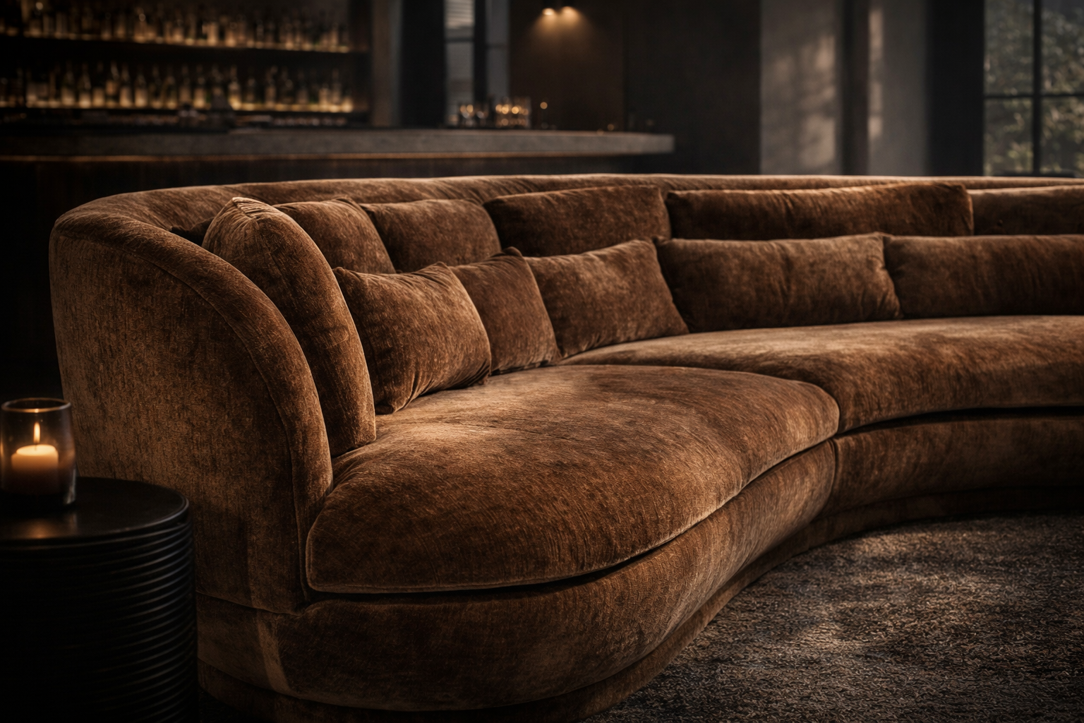 Nesta Sculptural Sofa | Bronze Uniqwa Collections