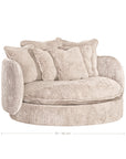 Nikka Oversized Swivel Lounger | Sand Mirage Uniqwa Collections