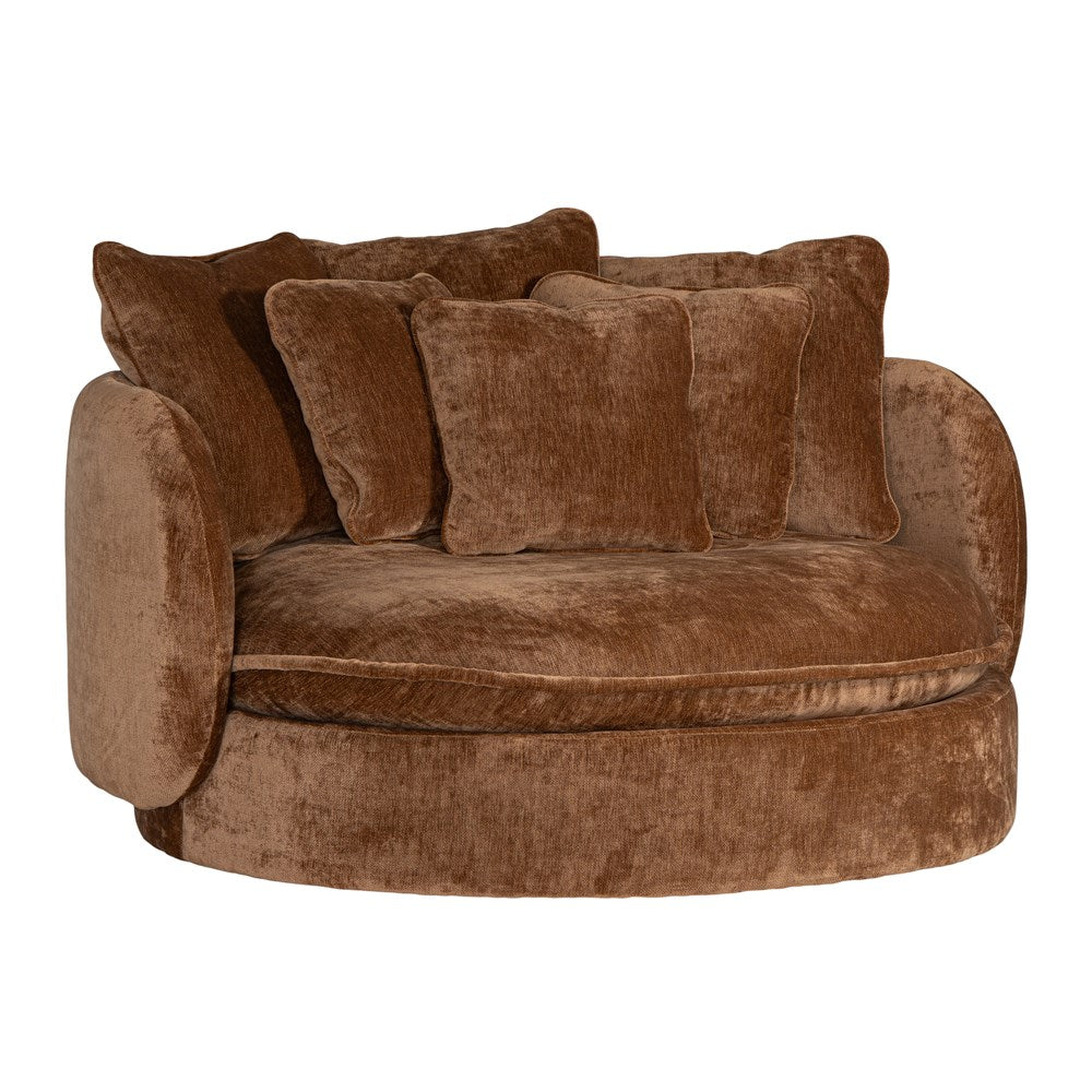 Nikka Oversized Swivel Lounger | Bronze
