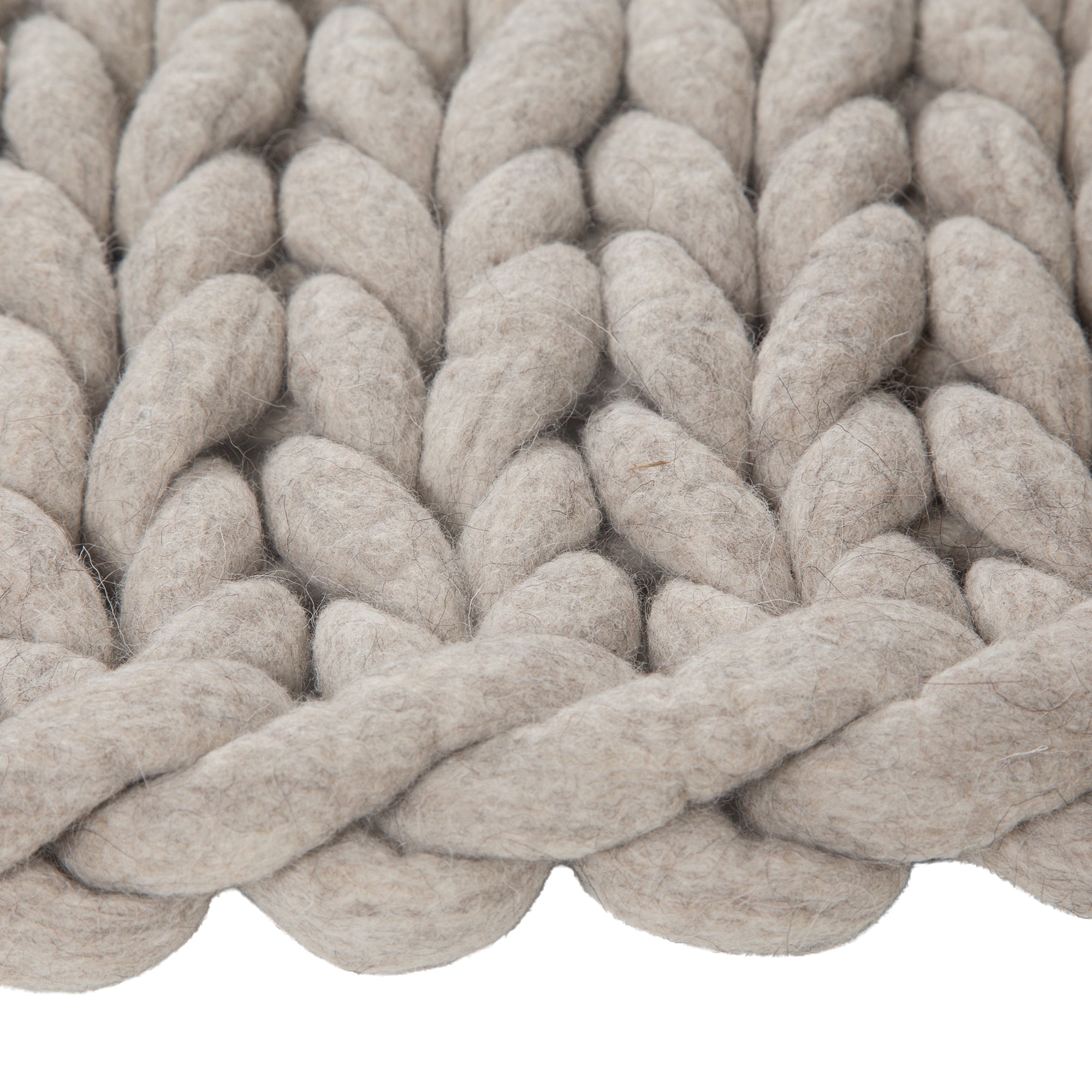 100% Organic Wool Plaid | Light Grey Last Chance Collection