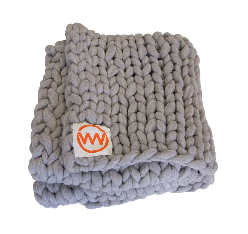 100% Organic Wool Plaid | Light Grey Last Chance Collection