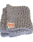 100% Organic Wool Plaid | Light Grey Last Chance Collection