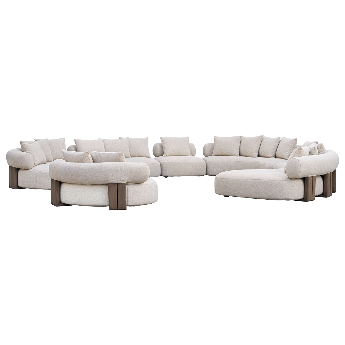 Porto Cervo Modular Sofa | Complete Set | Full Outdoor | Crema