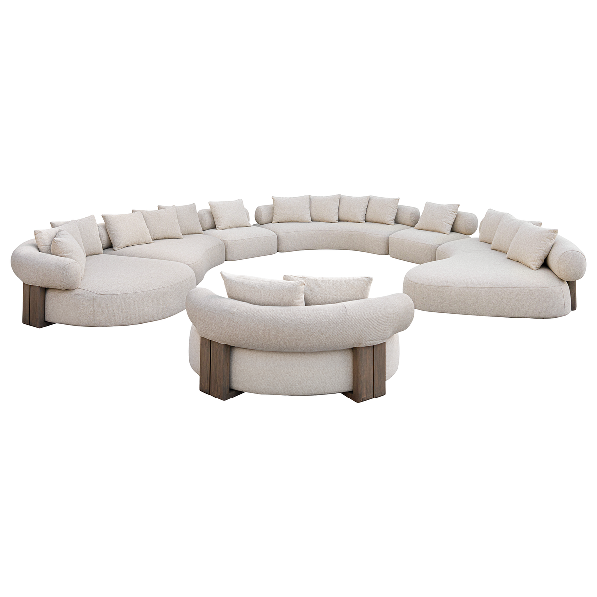 Porto Cervo Modular Sofa | Complete Set | Full Outdoor | Crema