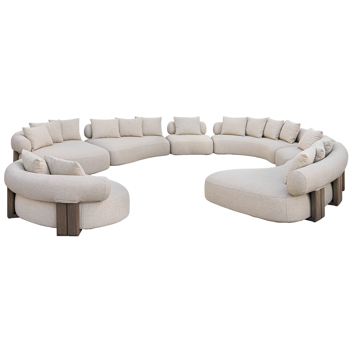 Porto Cervo Modular Sofa | Complete Set | Full Outdoor | Crema