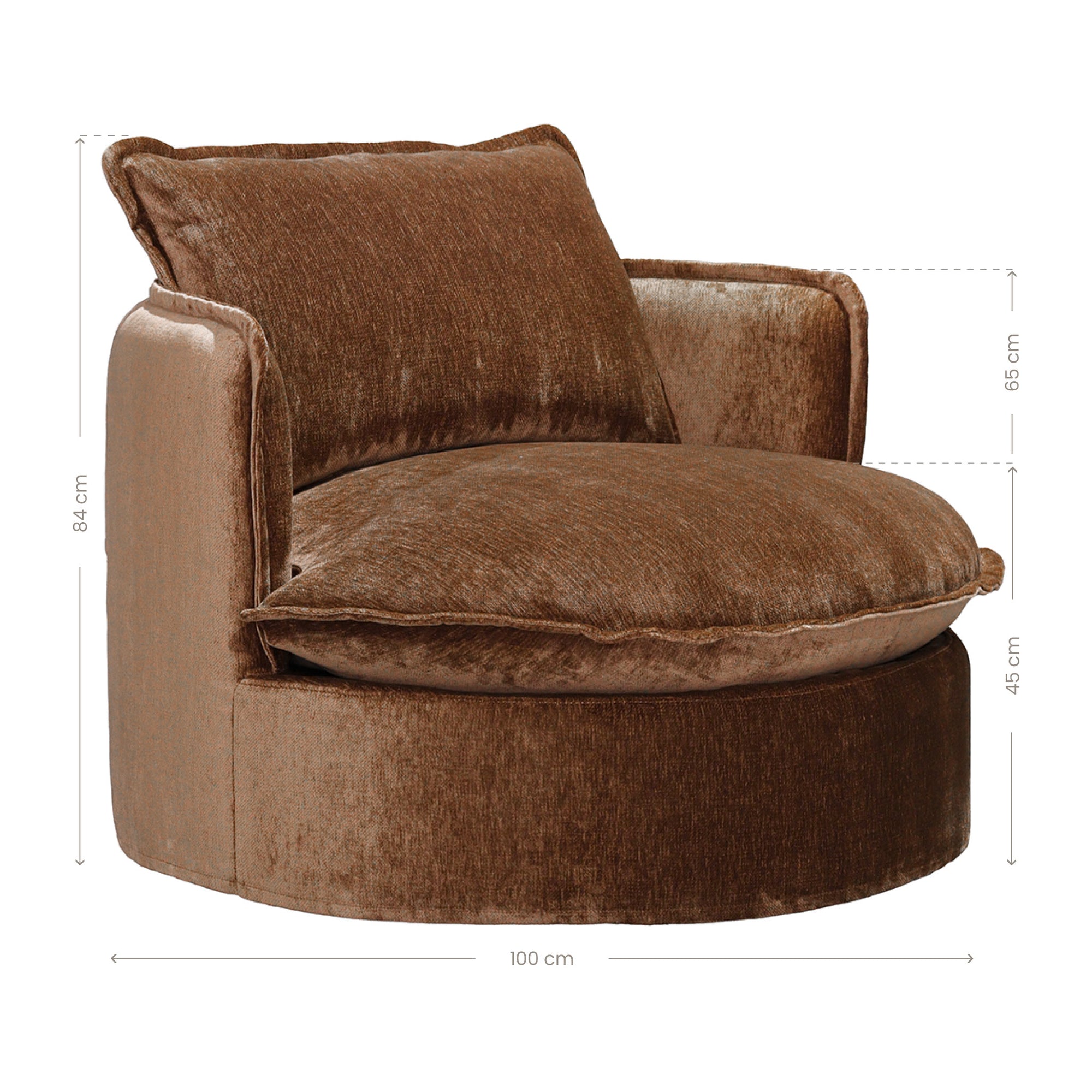 Sabora Swivel Chair | Bronze Uniqwa Collections