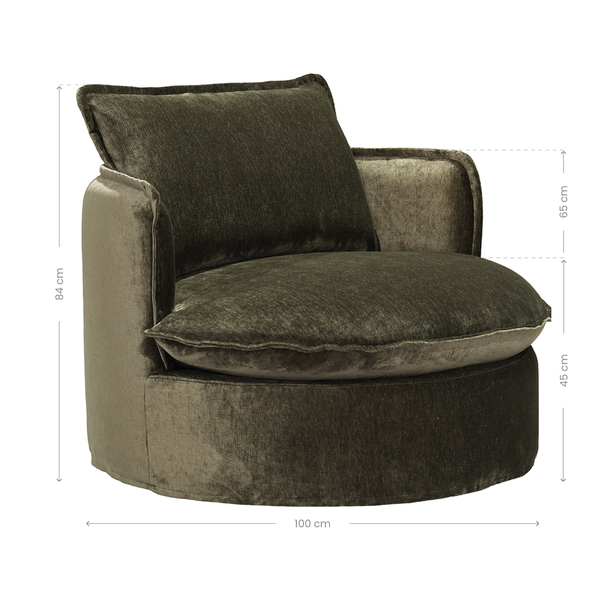 Sabora Swivel Chair | Herb Uniqwa Collections