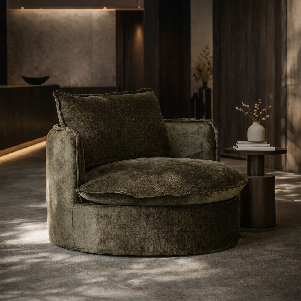 Sabora Swivel Chair | Herb Uniqwa Collections