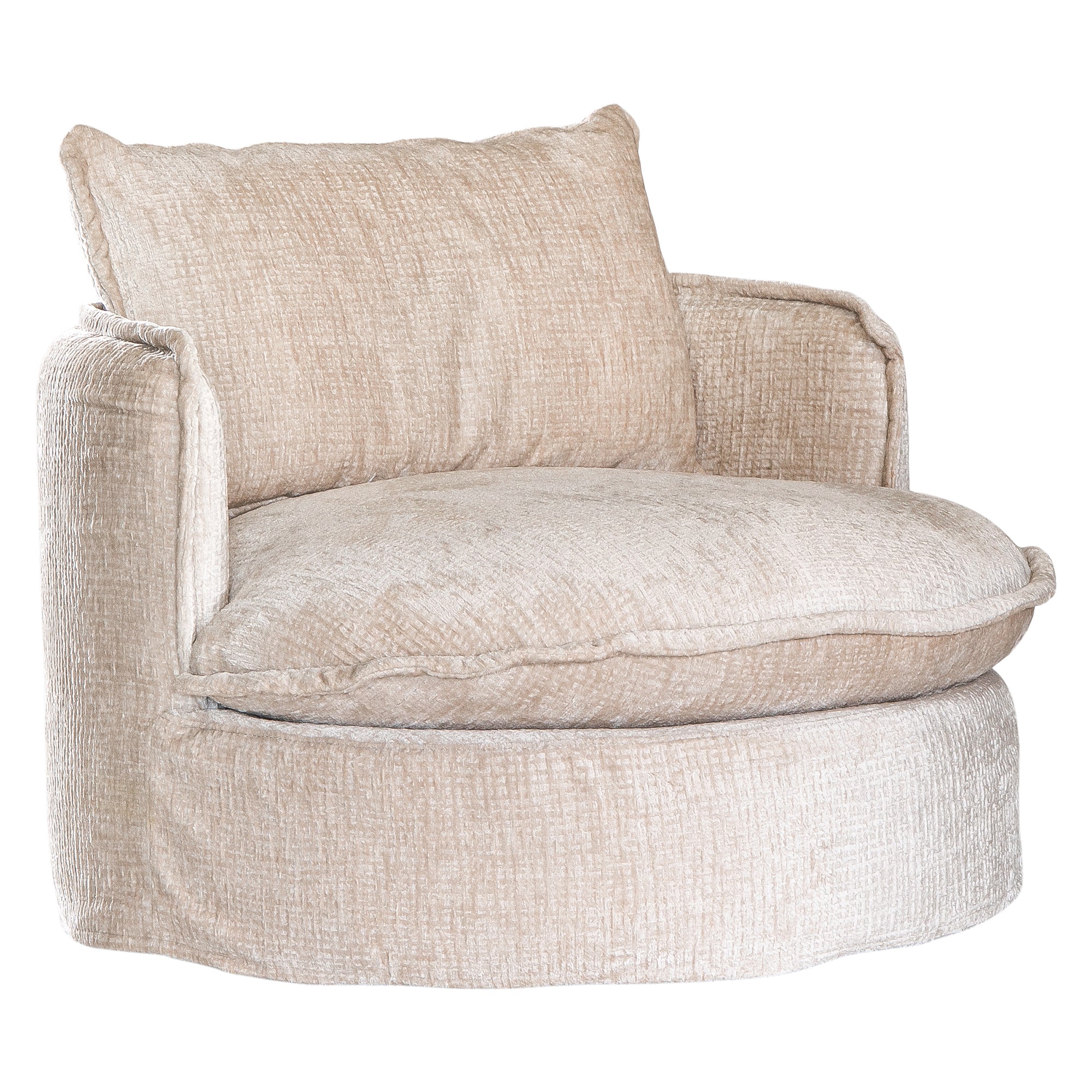 Sabora Swivel Chair | Sand Mirage Uniqwa Collections