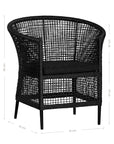 Sanctuary Outdoor Dining Chair | Black Uniqwa Collections