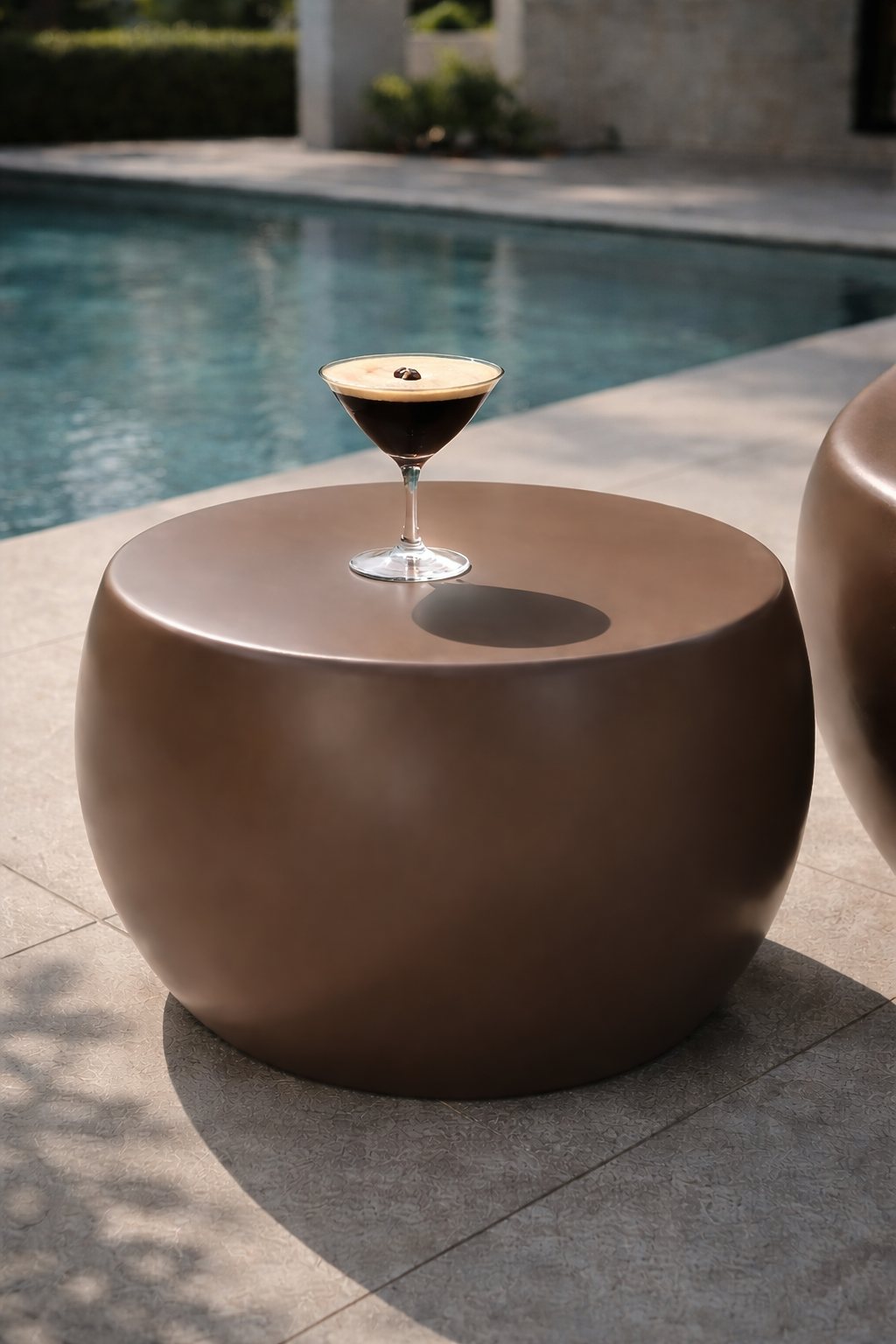 Santorini Side Table | Chocolate Uniqwa Collections