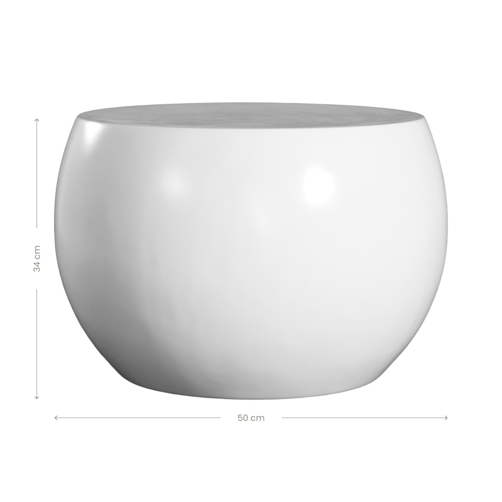 Santorini Side Table | White Uniqwa Collections