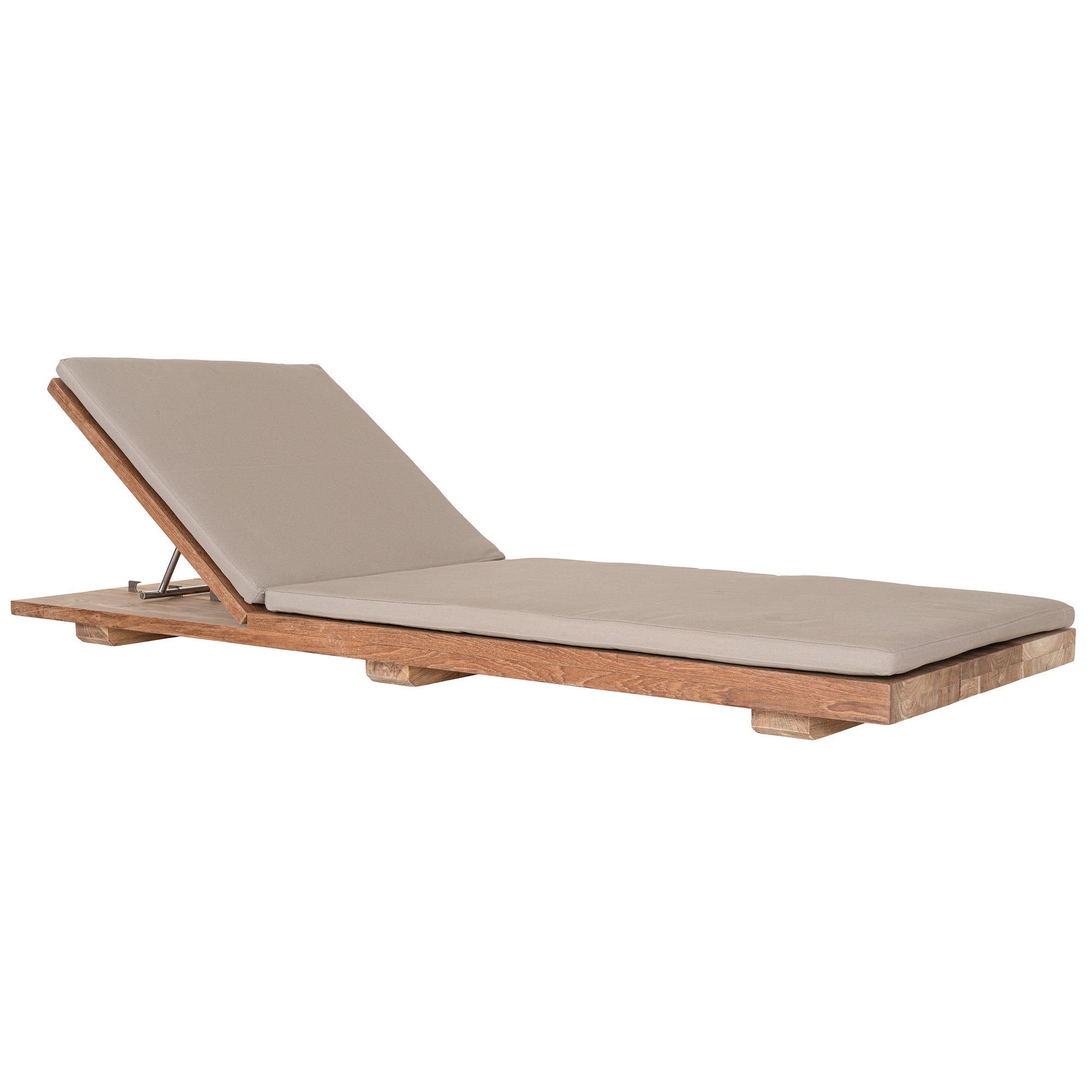 Savannah Teak Sun Lounger Taupe Uniqwa Collections