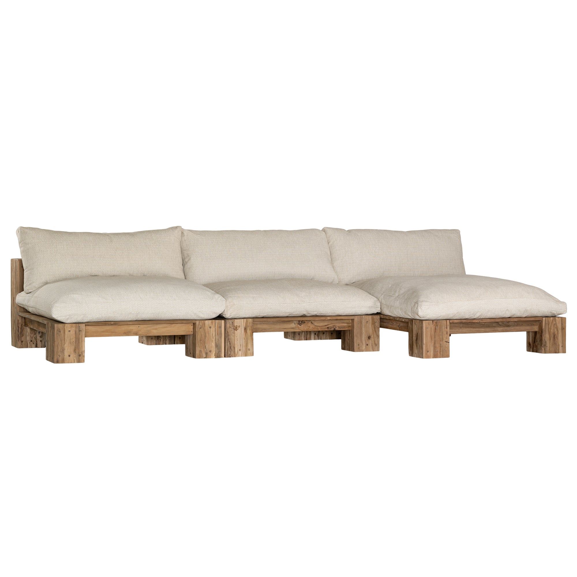 Simbah Sofa Single Seater | Luxury Natural Uniqwa x Lauren Eloise