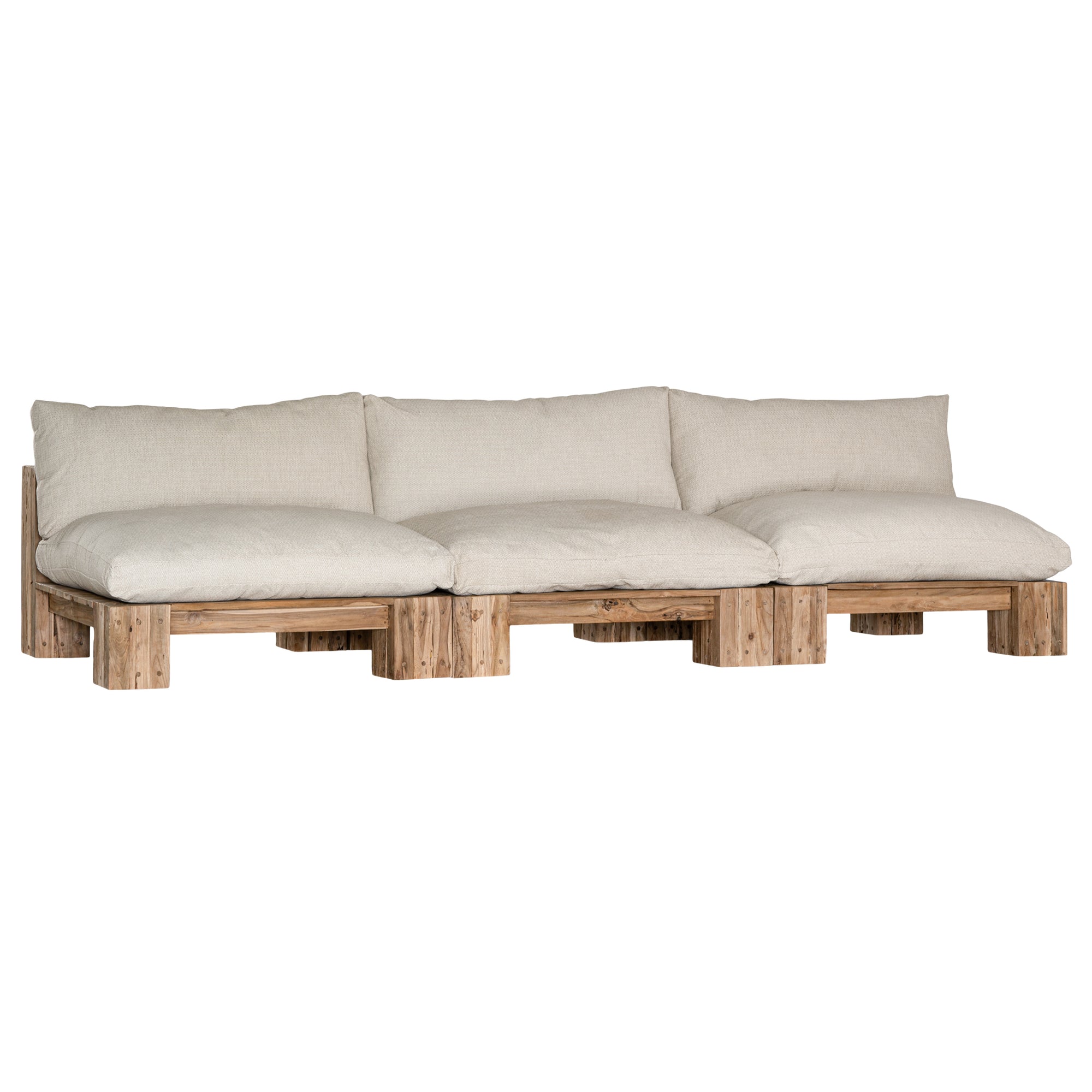 Simbah Sofa Single Seater | Luxury Natural Uniqwa x Lauren Eloise