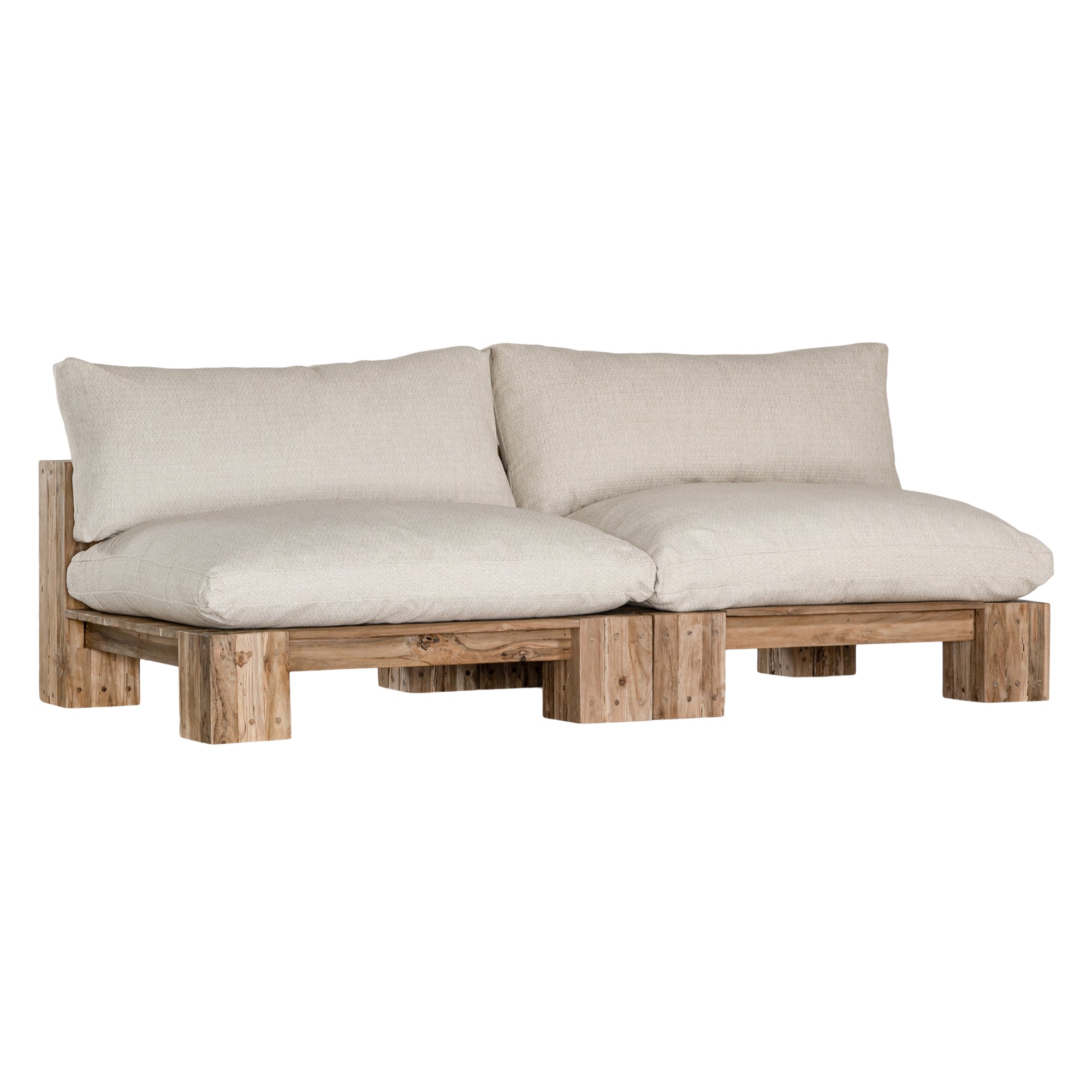 Simbah Sofa Single Seater | Luxury Natural Uniqwa x Lauren Eloise