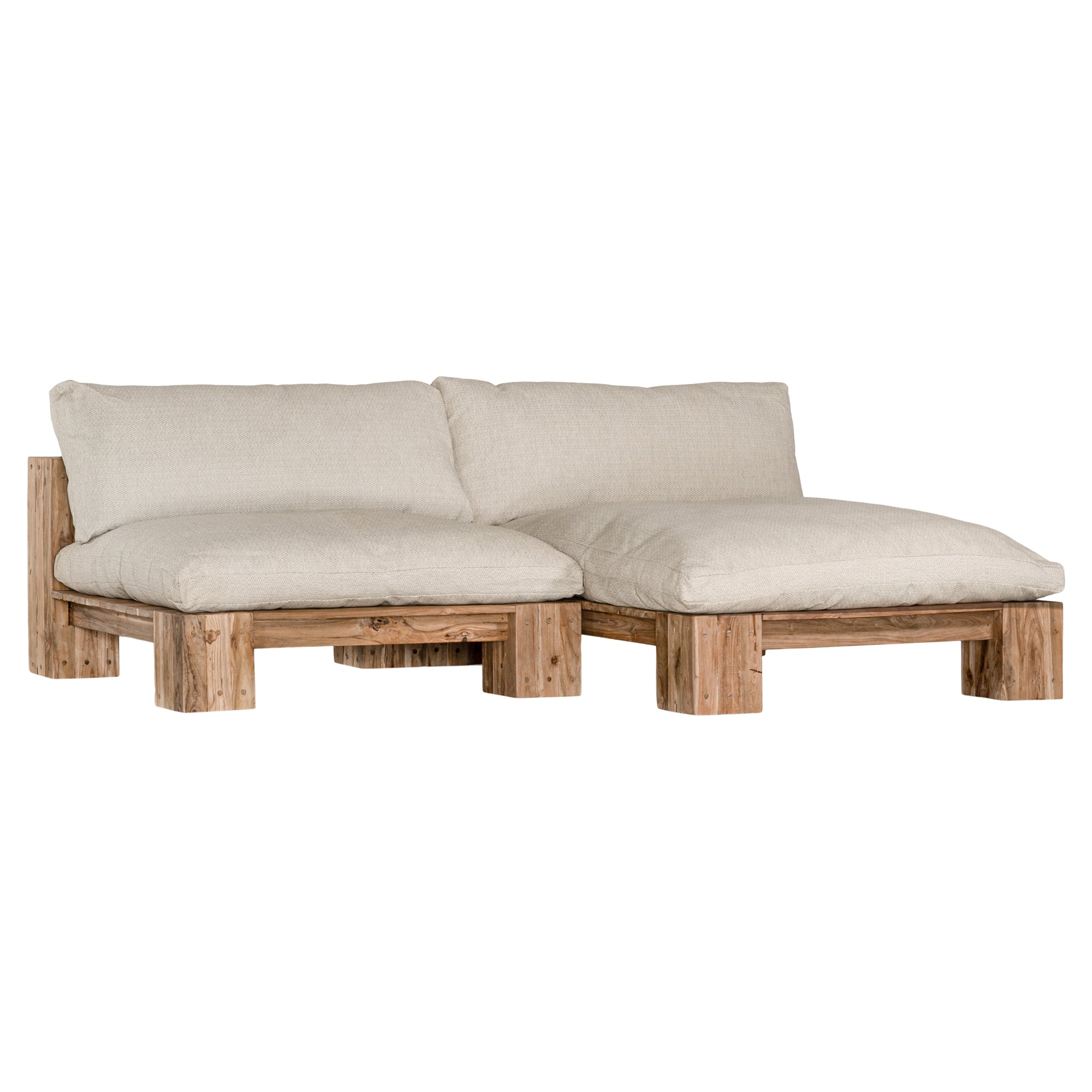 Simbah Sofa Single Seater | Luxury Natural Uniqwa x Lauren Eloise