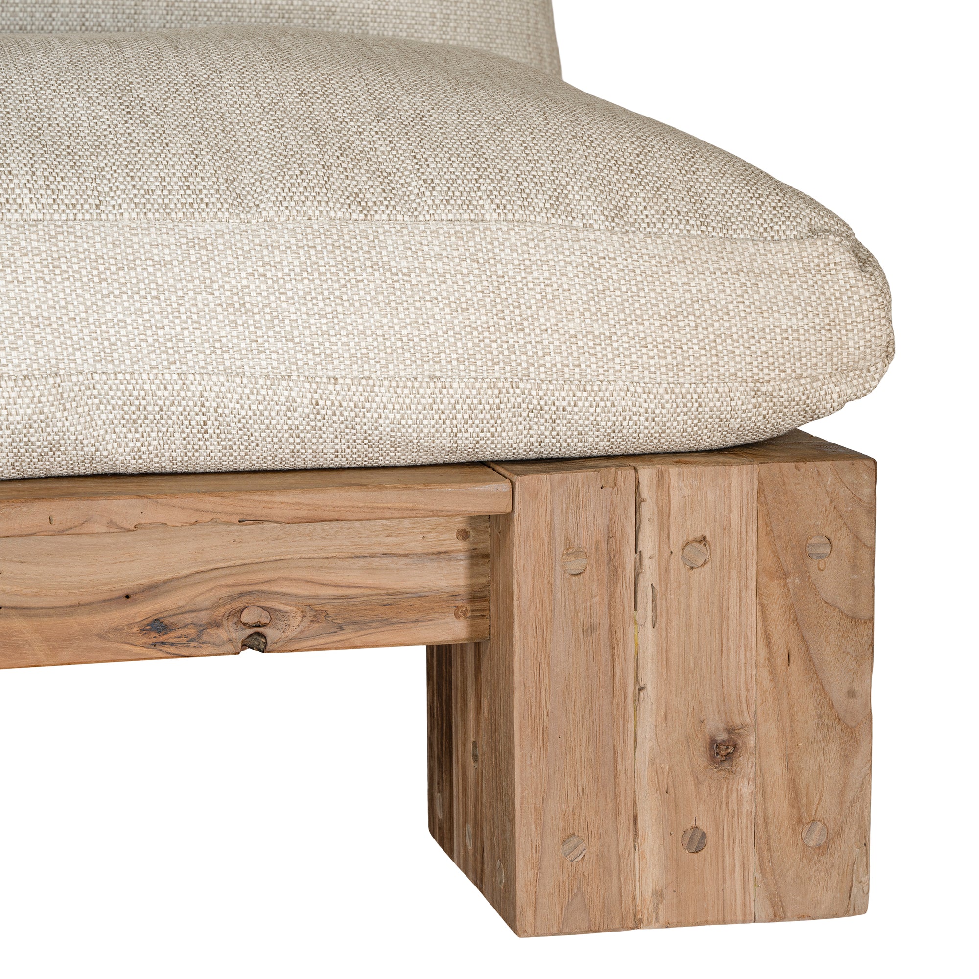 Simbah Sofa Single Seater | Luxury Natural Uniqwa x Lauren Eloise