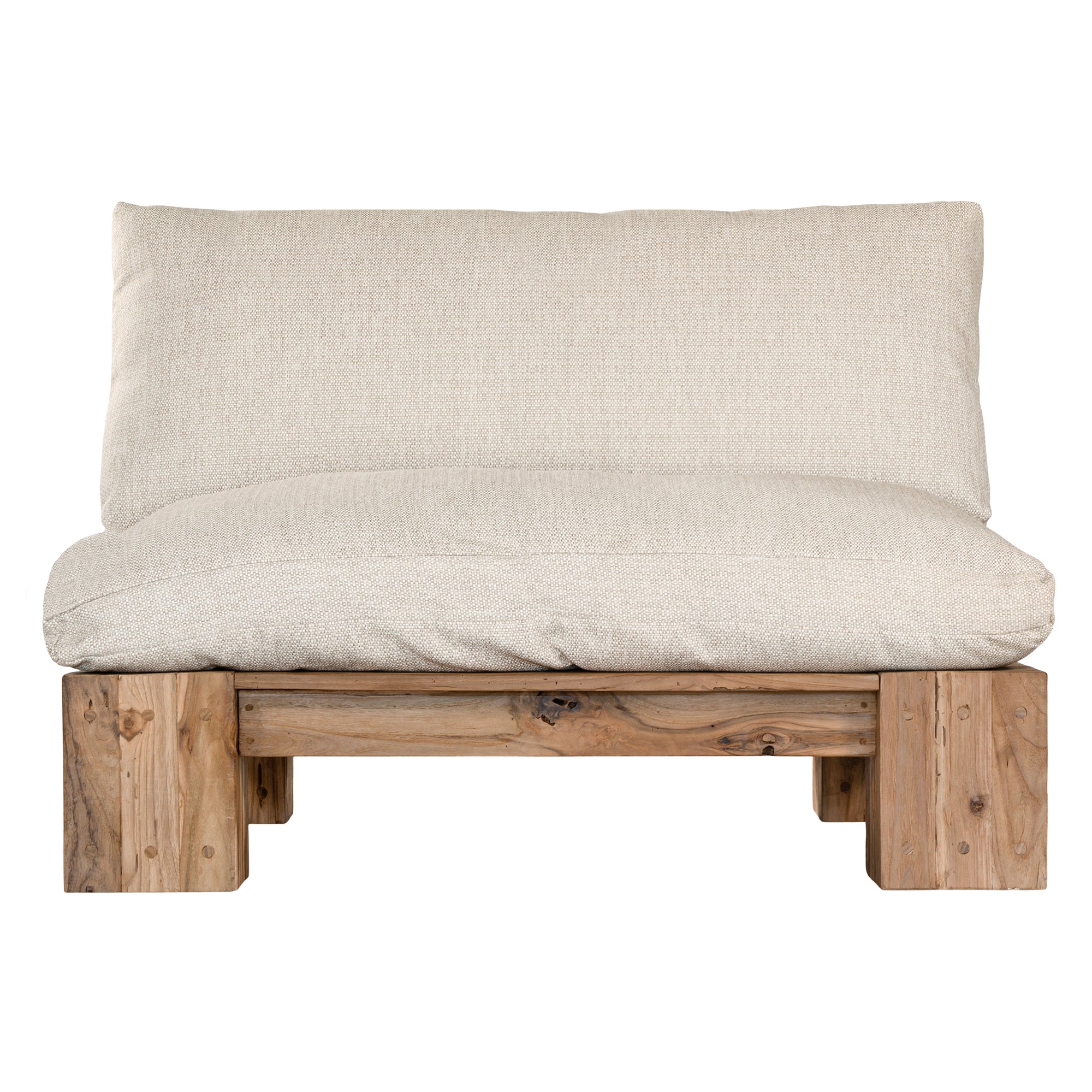 Simbah Sofa Single Seater | Luxury Natural Uniqwa x Lauren Eloise