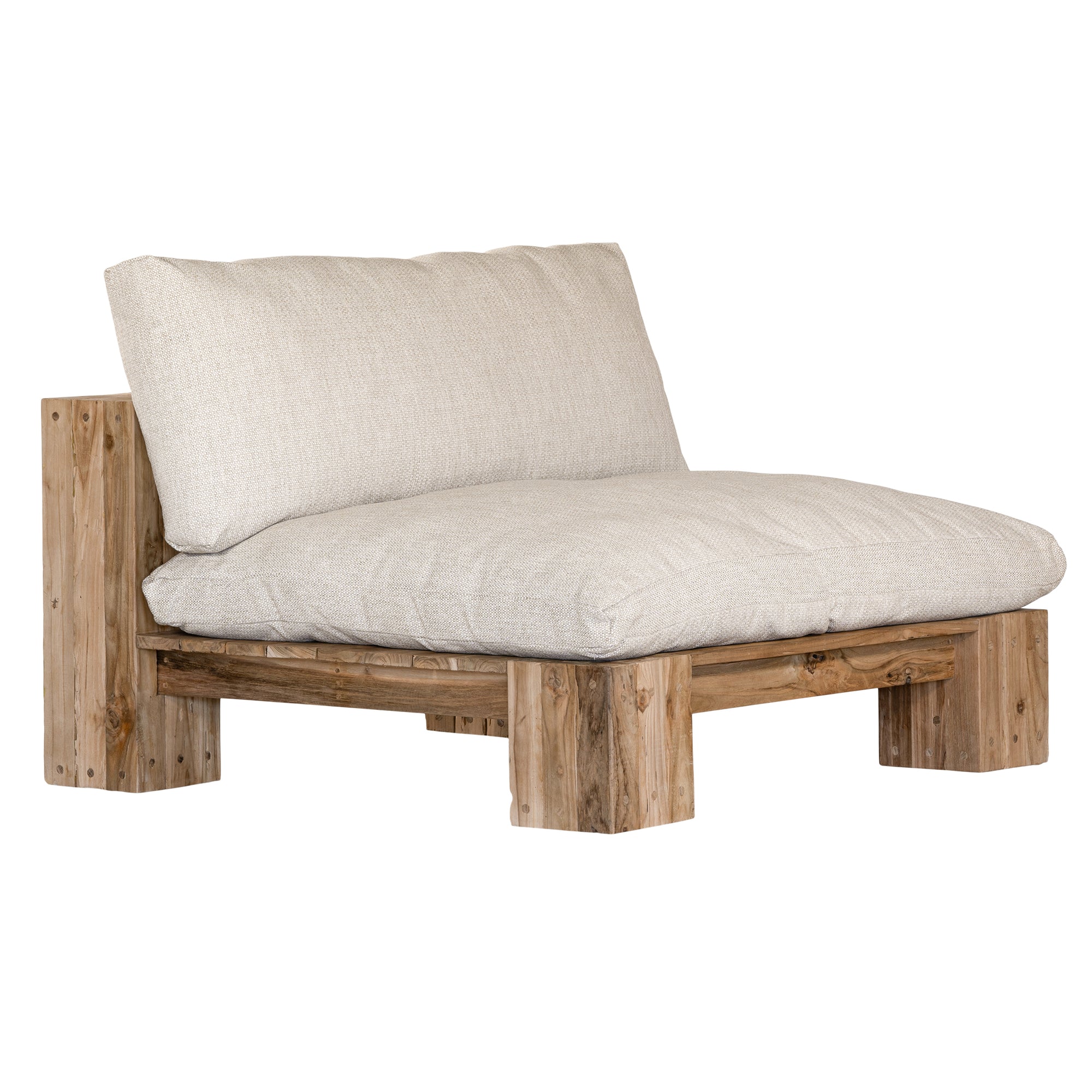 Simbah Sofa Single Seater | Luxury Natural Uniqwa x Lauren Eloise