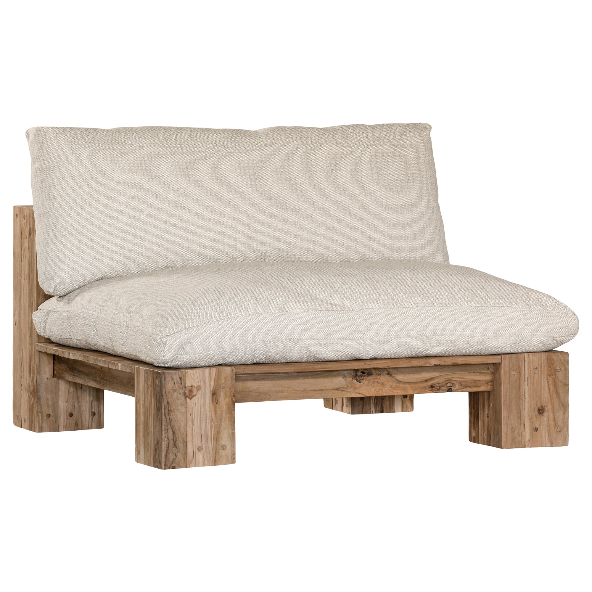 Simbah Sofa Single Seater | Luxury Natural Uniqwa x Lauren Eloise