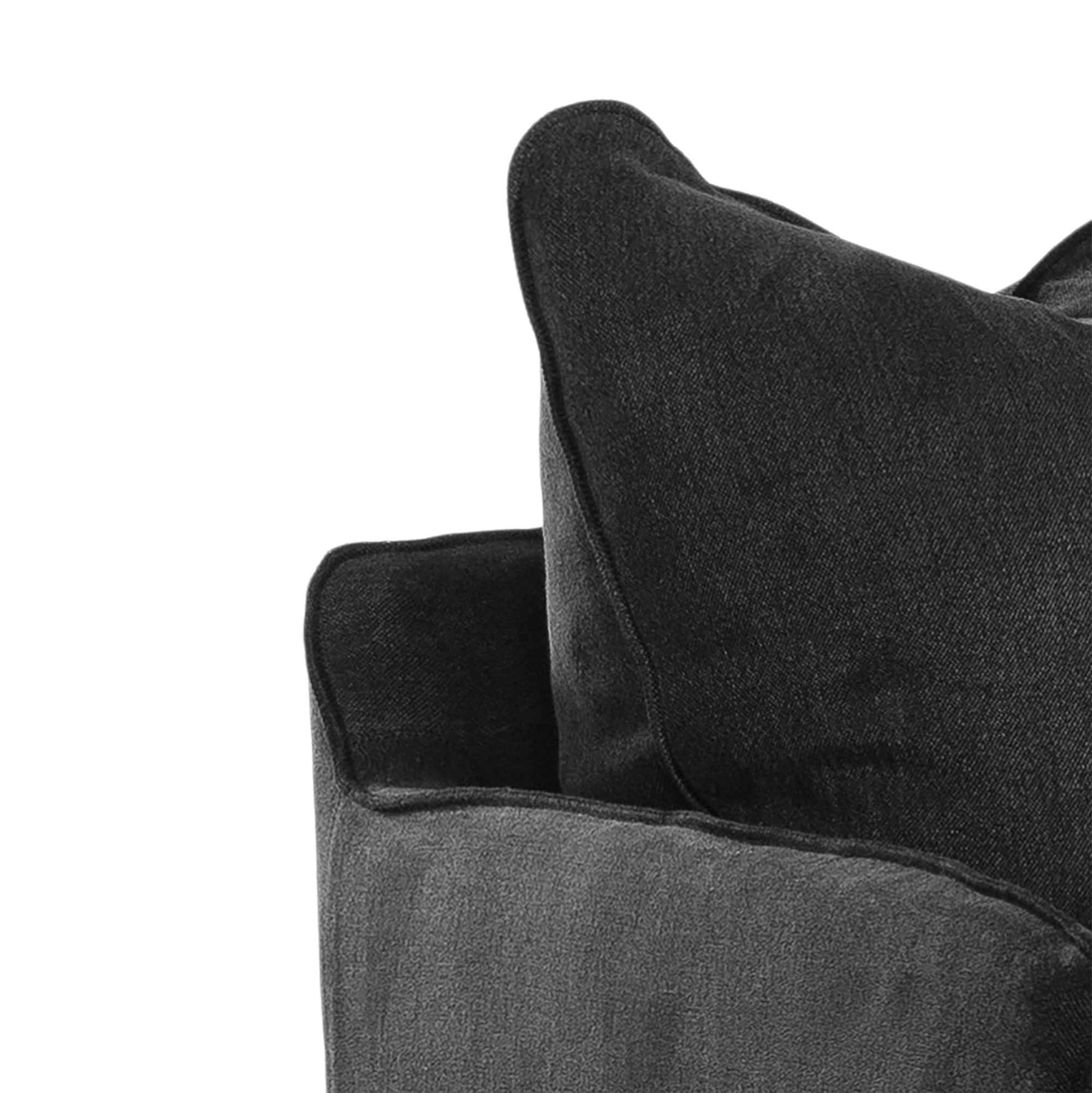 Singita Slipcover | Four Seater Black Uniqwa Collections