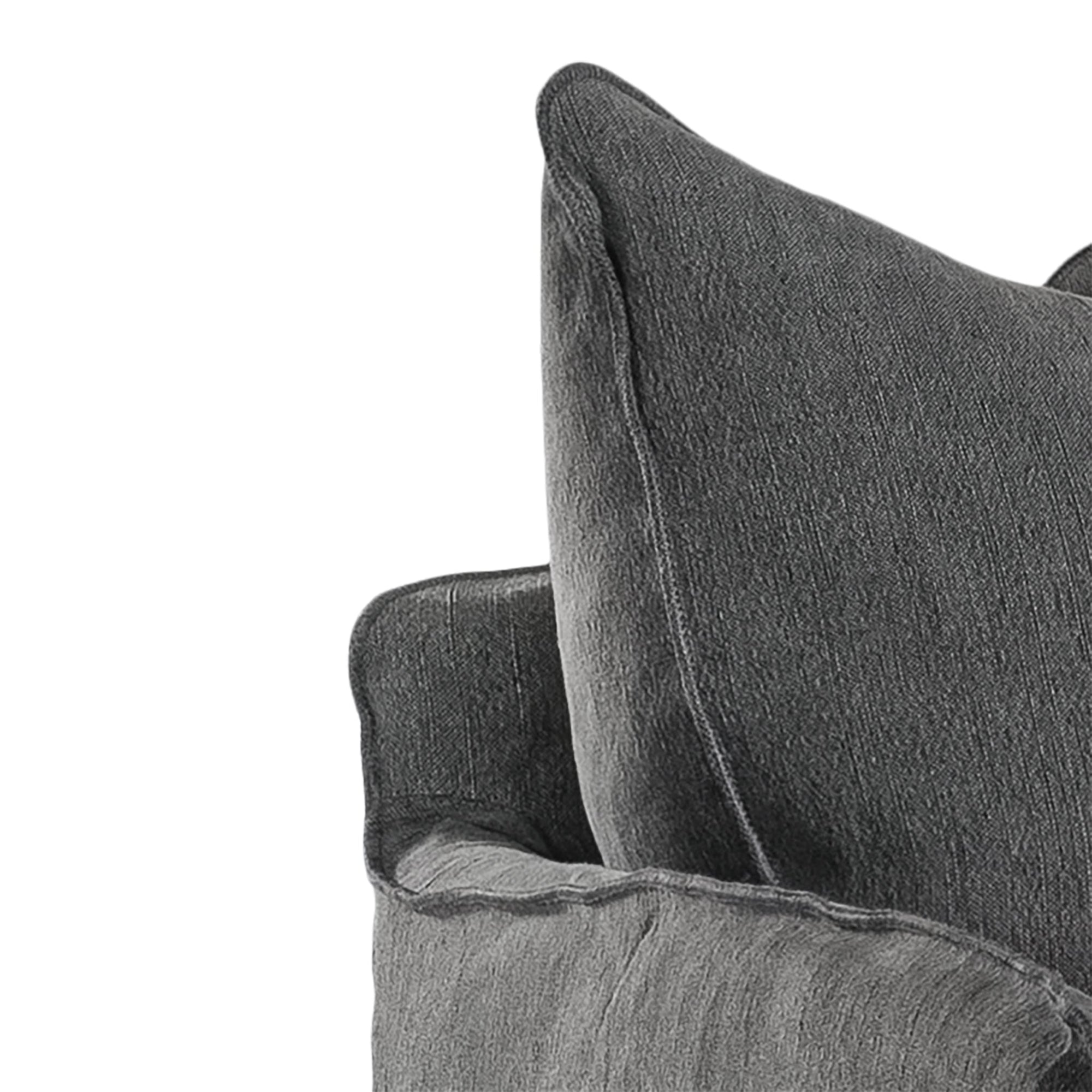 Singita Slipcover | Four Seater Charcoal Uniqwa Collections