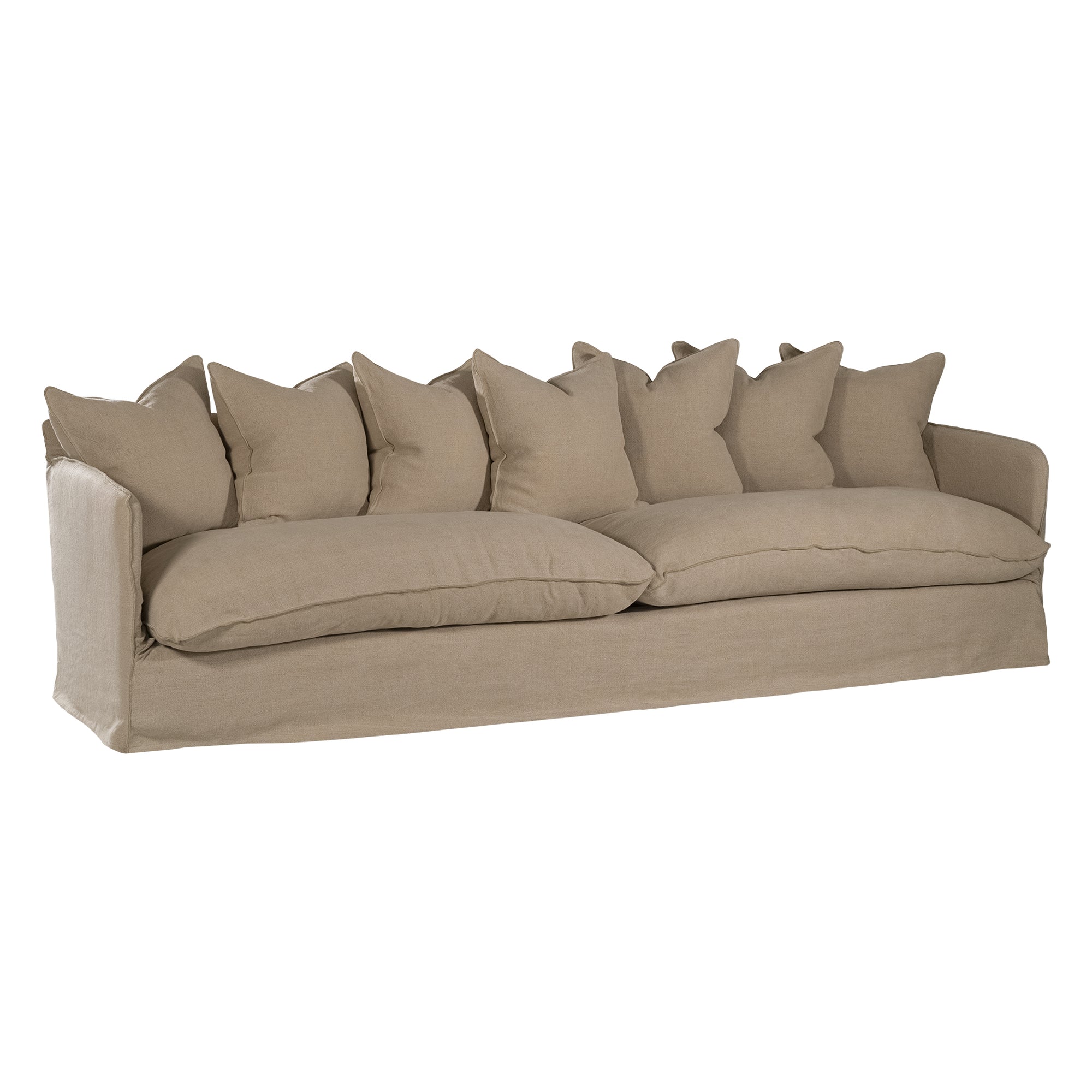 Singita Sofa | Four Seater Oatmeal Uniqwa Collections