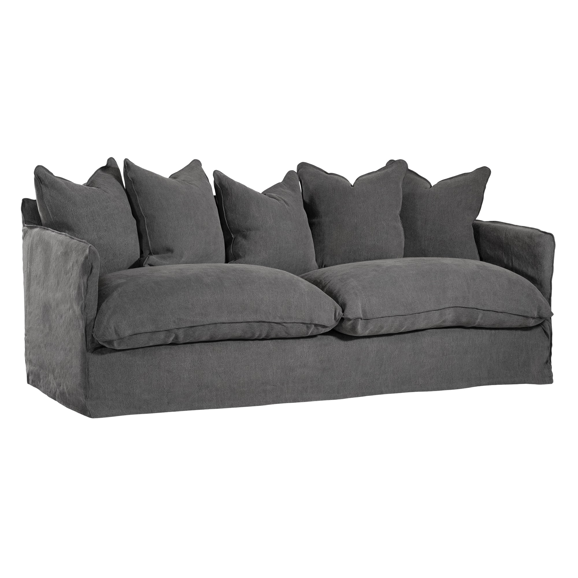 Singita Sofa | Three Seater Charcoal Uniqwa Collections