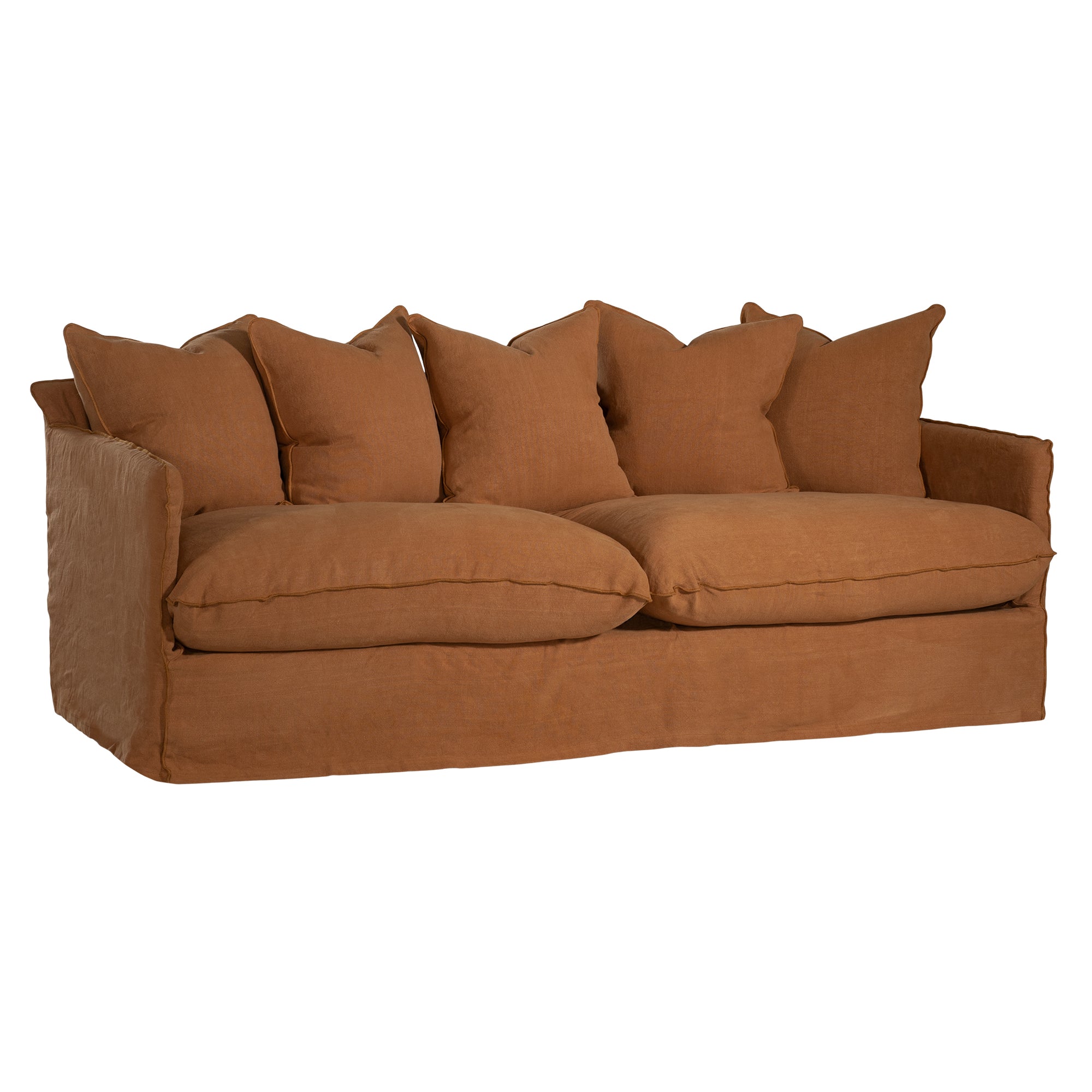 Singita Sofa | Three Seater Clay Uniqwa Collections