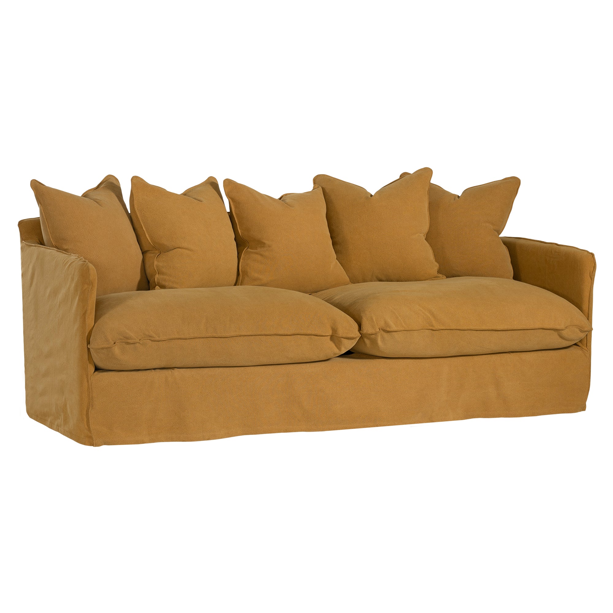 Singita Sofa | Three Seater Ochre Uniqwa Collections