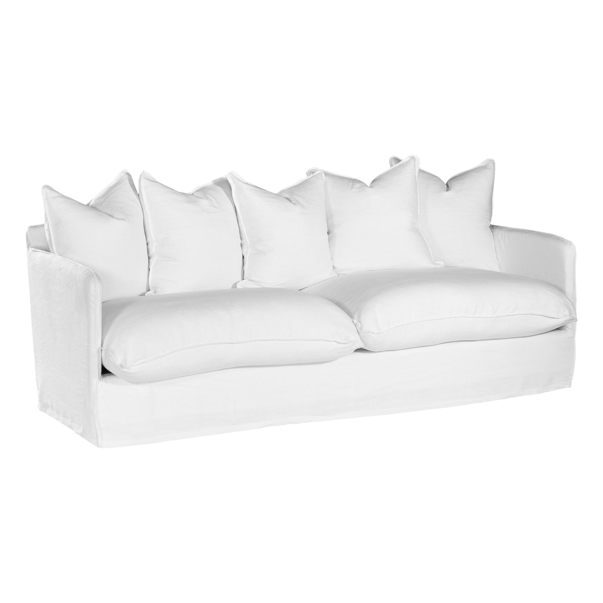Singita Sofa | Three Seater White Uniqwa Collections