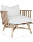 Skukuza Occasional Chair | White Corduroy Uniqwa Collections